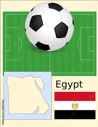 Egypt soccer football sport world flag map
