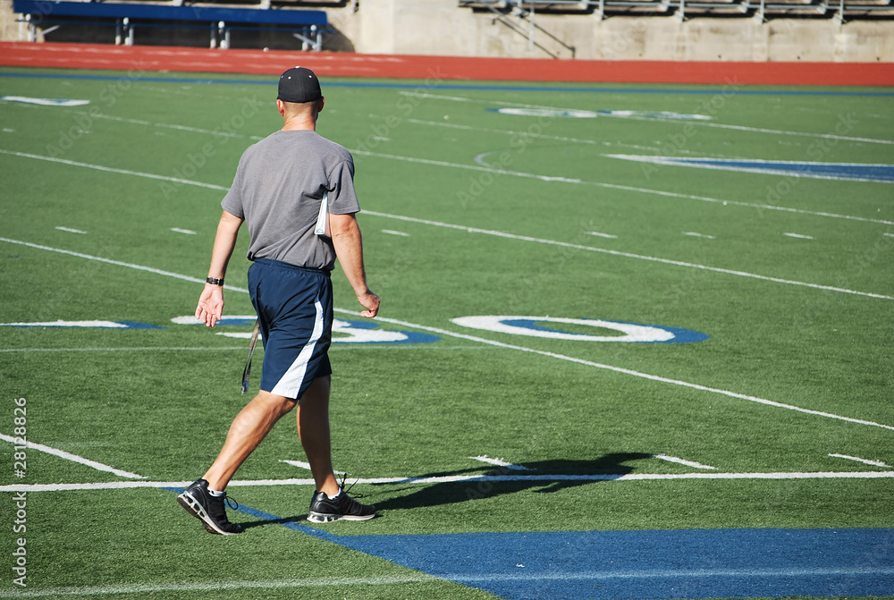Fototapeta premium Sports stadium, coach