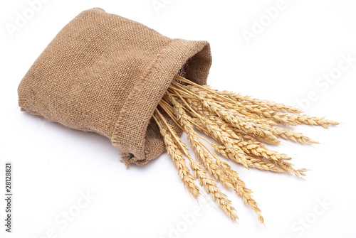 Bag with wheat ears