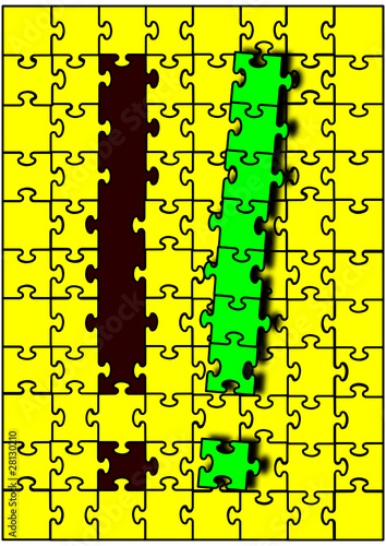 Puzzle Ausrufezeichen