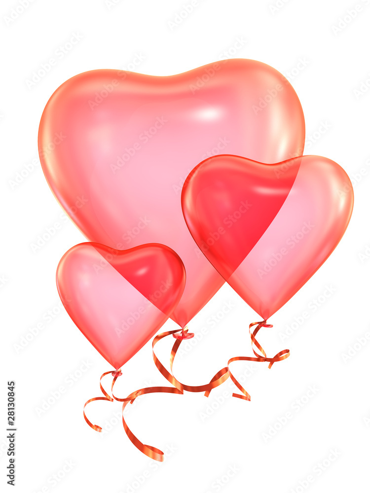 Heart red balloon