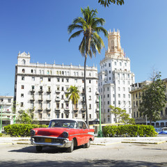 Plexiglas schilderij Cubaanse oldtimers Antieke wagen op Cubaanse straat  © Richard Semik