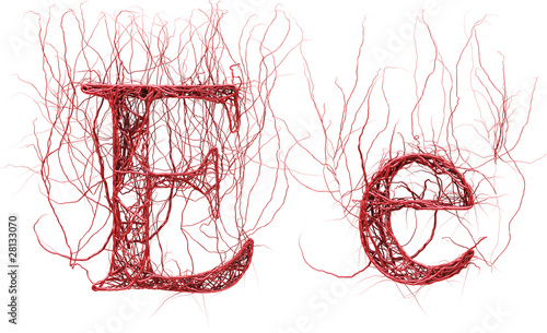 Photography Abstract artery font