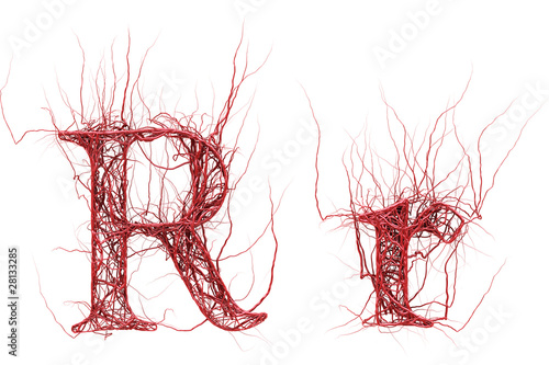 Abstract artery font