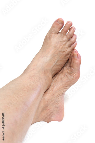 Mature woman foot