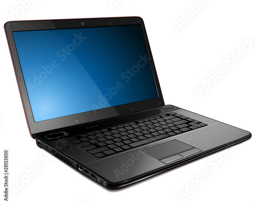 Laptop, vector illustration.