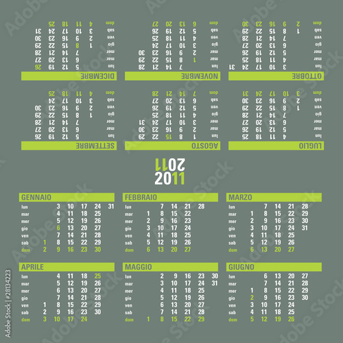 Calendario da tavolo 2011