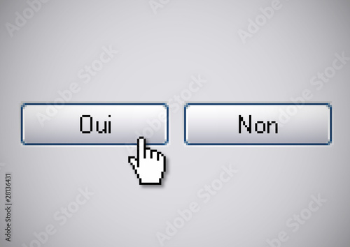 Boutons oui non