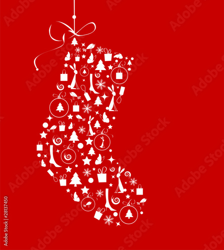 Christmas stocking for your design