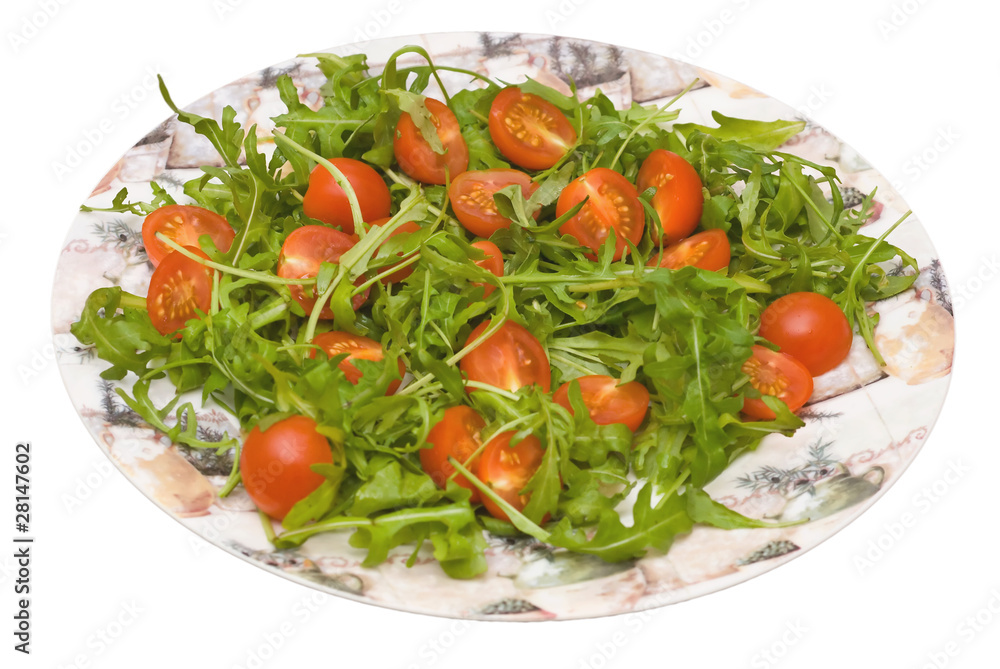 Salad with tomato and rucola Salad with tomato and rucola