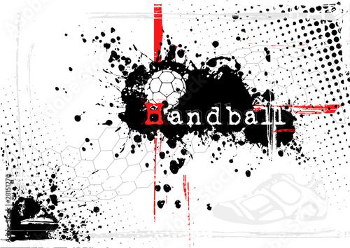 Vászonkép dirty handball background