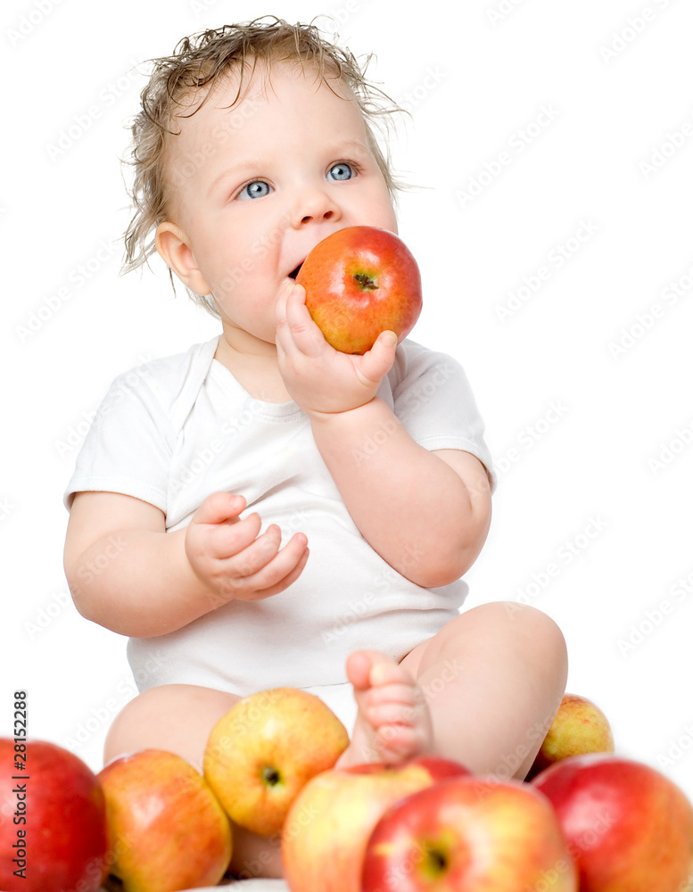 babe with apples babe with apples