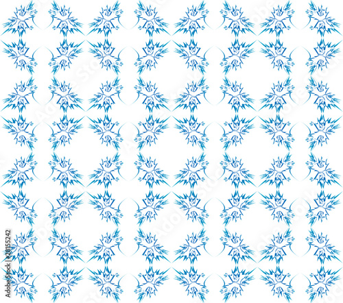 excellent floral seamless blue ornate background