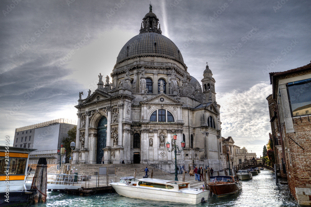 The Basilica of St Mary of Health, Venice, Italy.