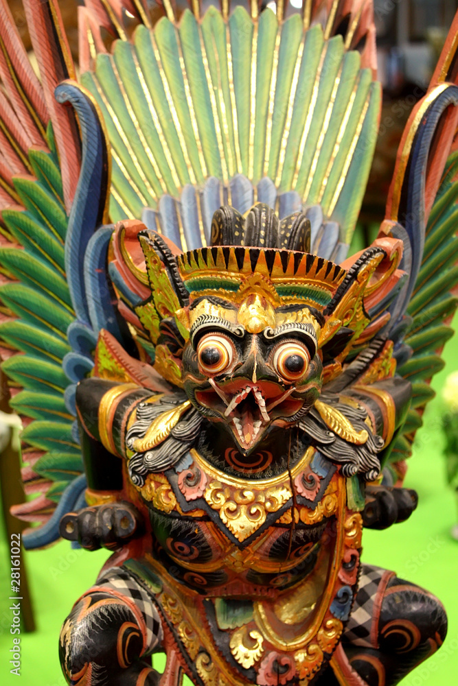 Fototapeta premium Indonesia wooden figure
