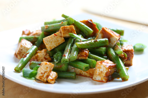 Spicy Tofu and Green Beans