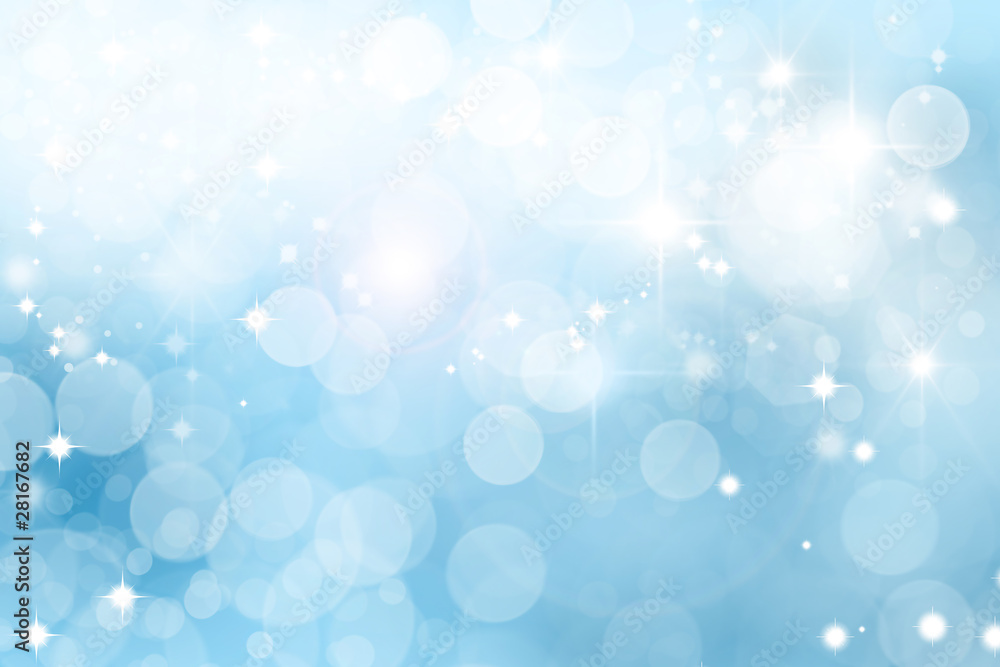 Winter with snow and stars abstract background Winter with snow and stars abstract background