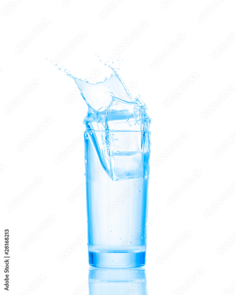 Water in a glass isolated on white background Water in a glass isolated on white background