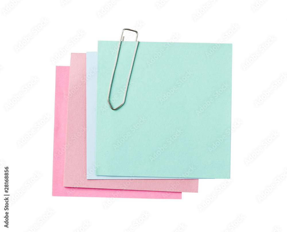 Colorful paper notes Colorful paper notes