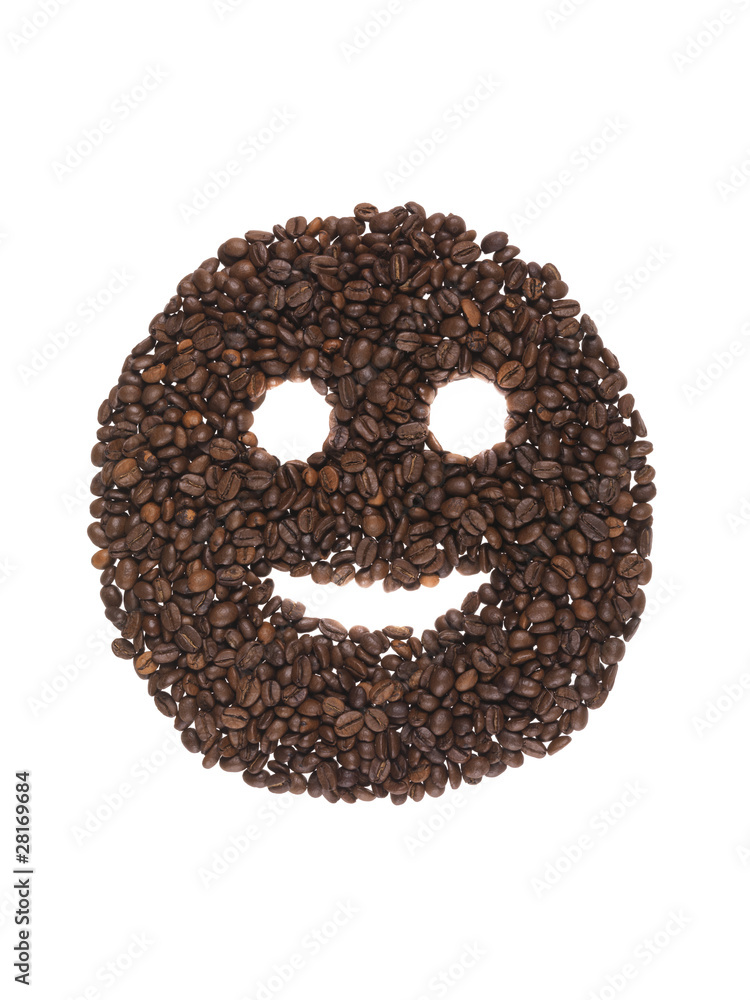 sorriso di chicchi di caffè sorriso di chicchi di caffè