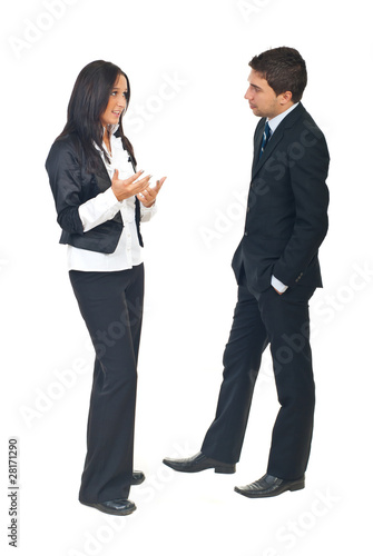 Business people conversation