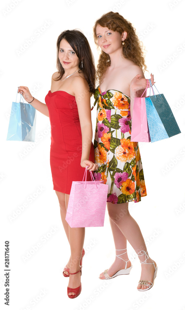 Girlfriends do shopping