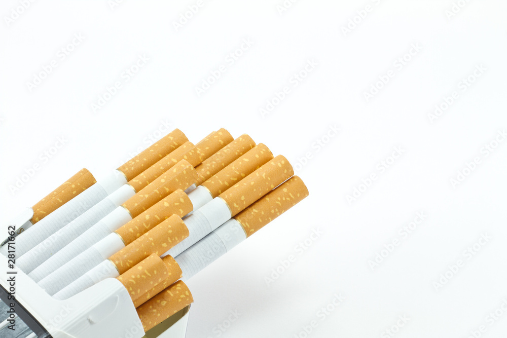 Cigarette isolated on white background Cigarette isolated on white background
