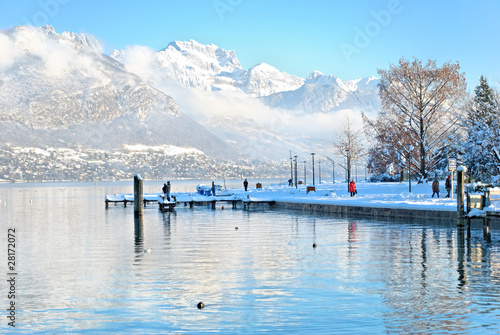 La d'Annecy en hvier