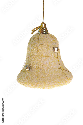 Christmas bell isolated on white background