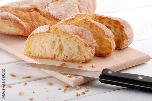 Fotografi pane affettato quattro
