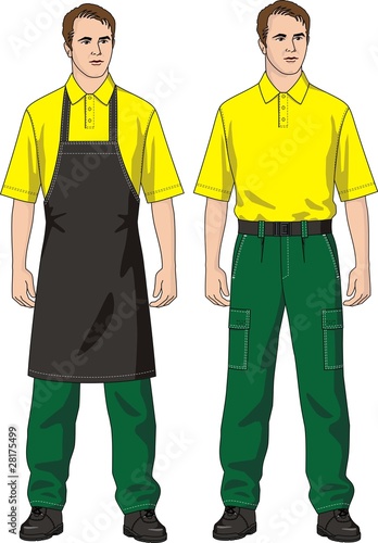 The man in an apron