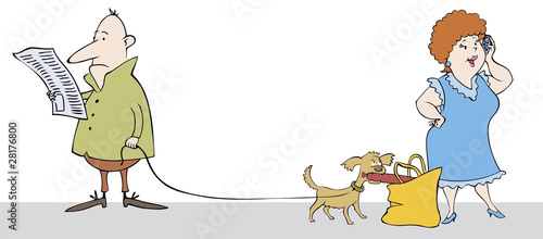 Funny scene in the street