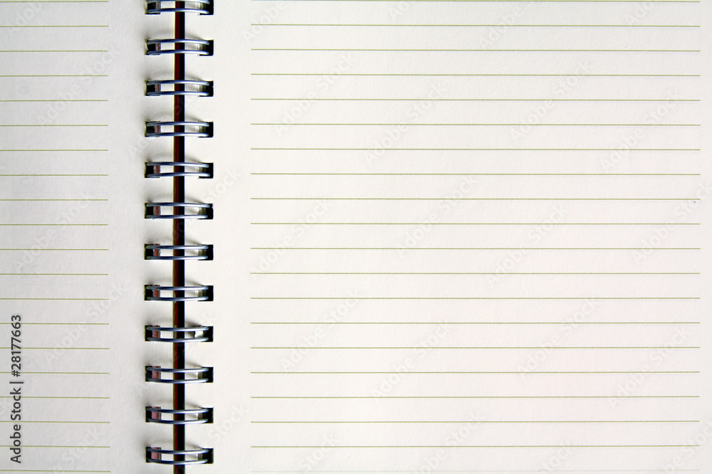 Blank NoteBook open