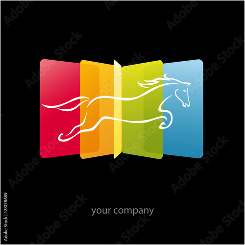 logo entreprise, média, communication