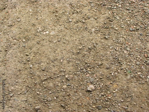 Dusty ground with small pebbles