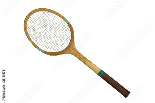 Old fashioned tennis racket