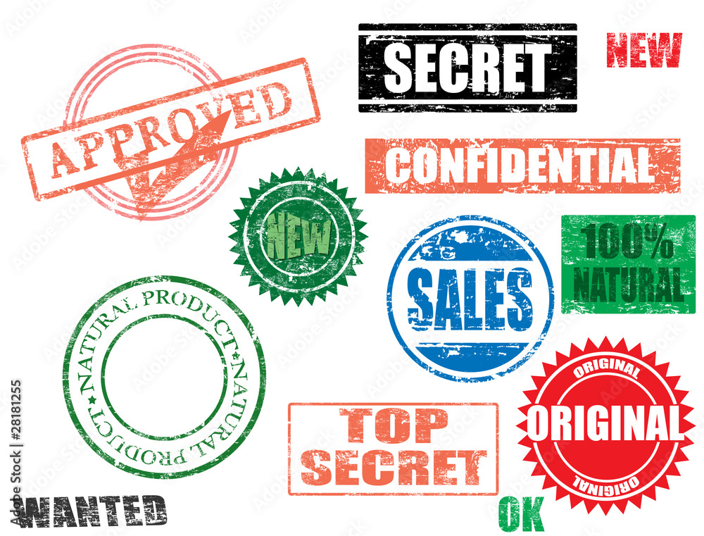 Obraz premium various stamps