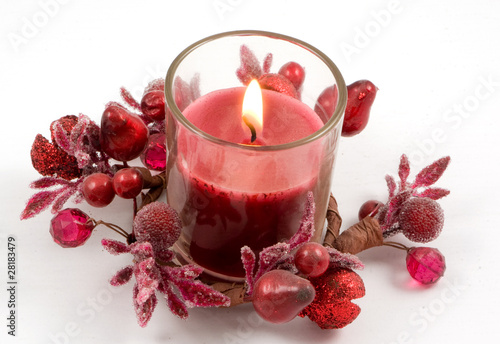 Canvastavla lit votive candle