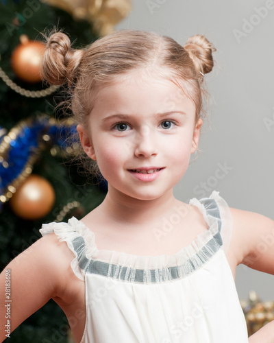 Little Christmas girl portrait