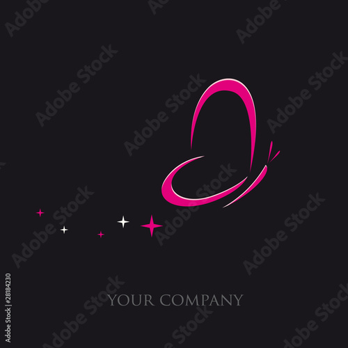 logo entreprise, logo papillon