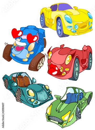 Cartoon cars