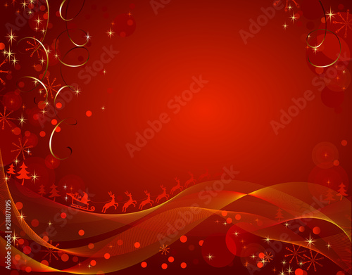 red Christmas backdrop