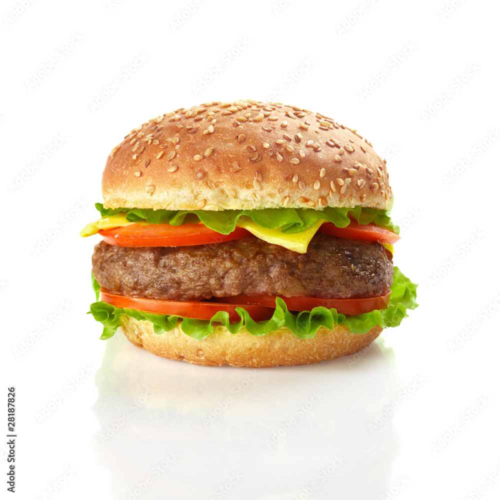 hamburger isolated hamburger isolated
