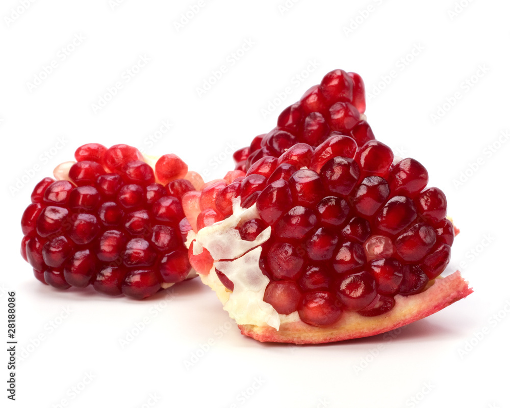 pomegranate isolated on white background pomegranate isolated on white background
