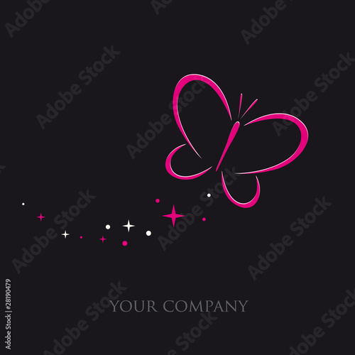 logo entreprise, logo papillon