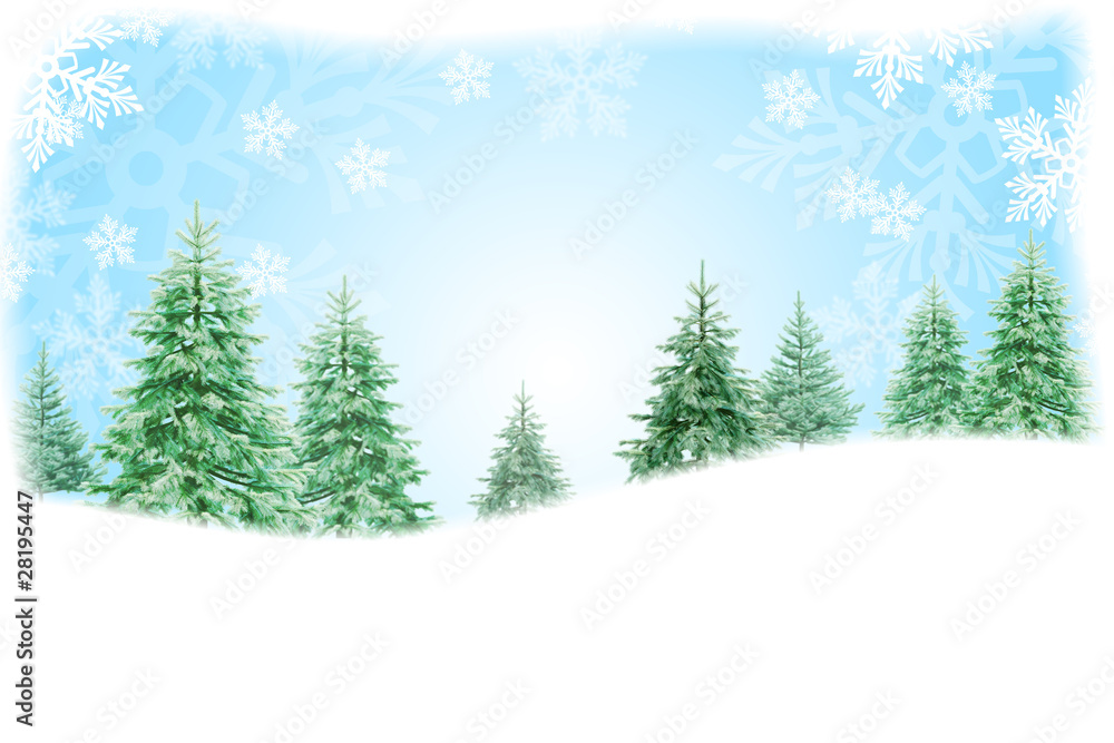Christmas nature background design