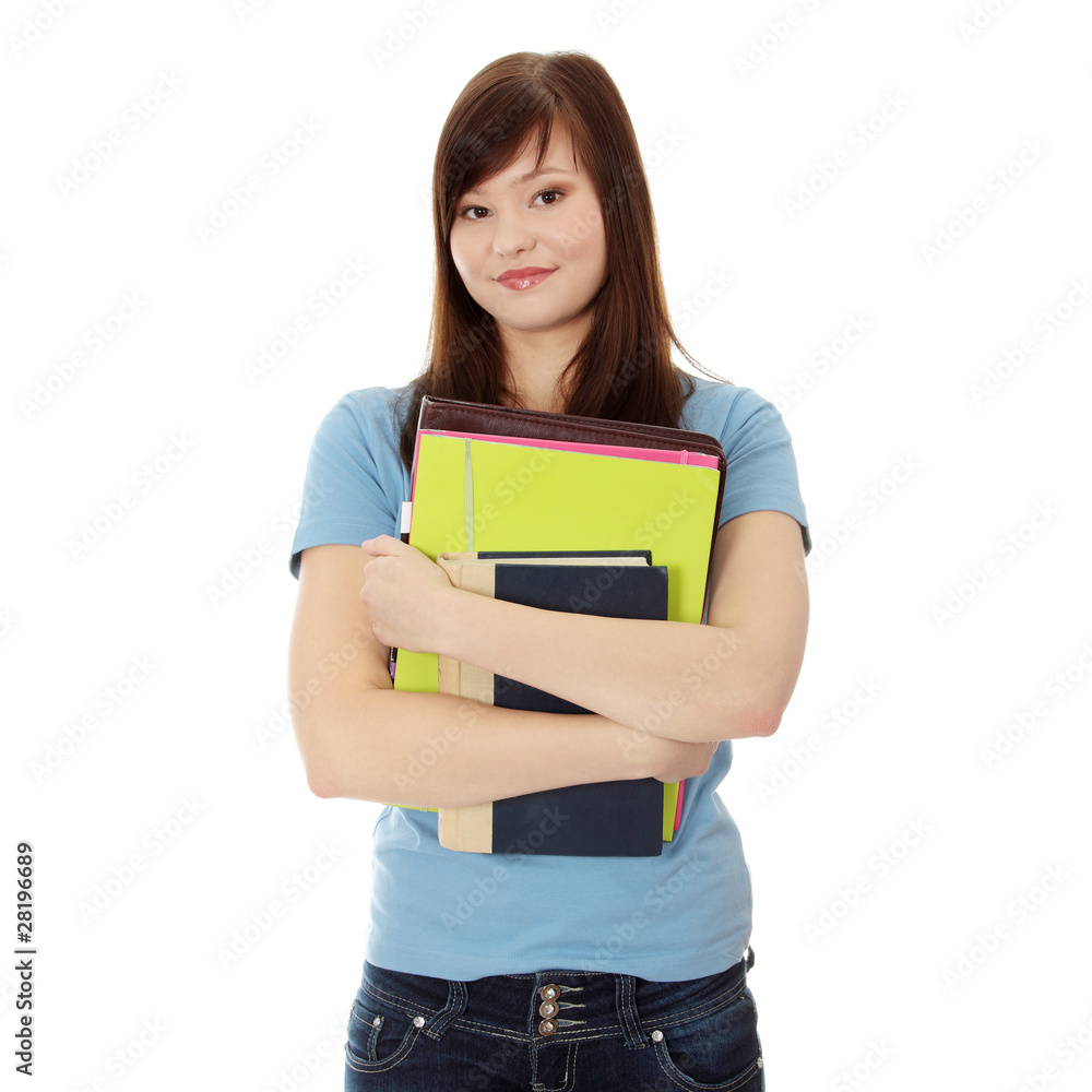 Happy student girl Happy student girl