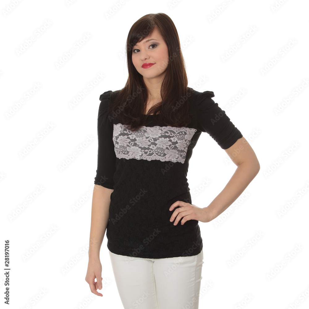 Casual young caucasian woman Casual young caucasian woman