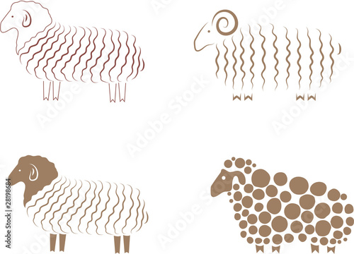 Sheep. Element for design vector illustration.