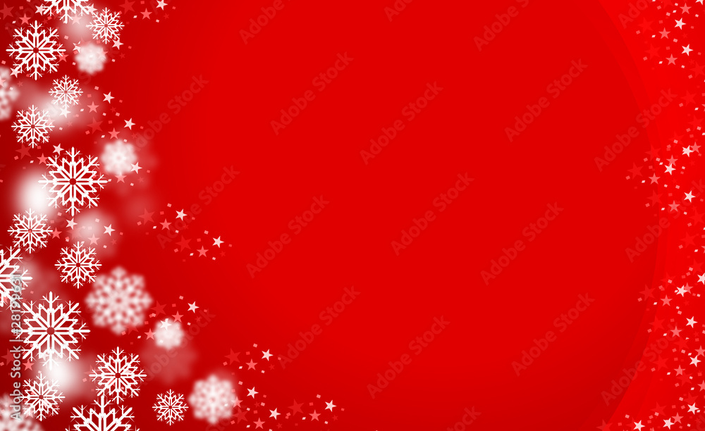 Red Christmas background with Snowflakes Red Christmas background with Snowflakes